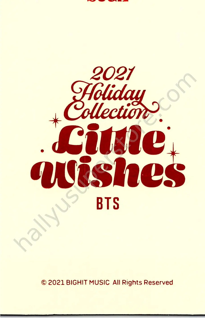 BTS - SUGA - Little Wishes mini photocard special gift version 7
