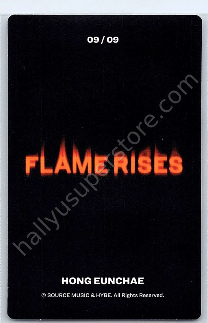 LE SSERAFIM - Hong Eunchae - LE SSERAFIM - Hong Eunchae - Flame Rises Tour (2023) Event mini photocard 9/9