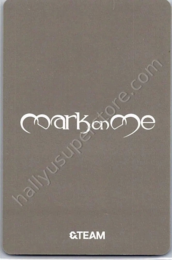 &amp;TEAM - Fuma - Mark on Me A version album photocard solo jacket version