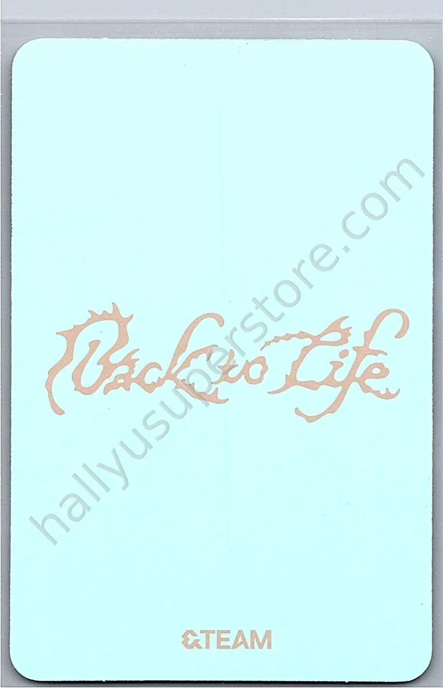 &amp;TEAM - EJ - &amp;TEAM - EJ - Back to Life  Album album photocard gaze version B version
