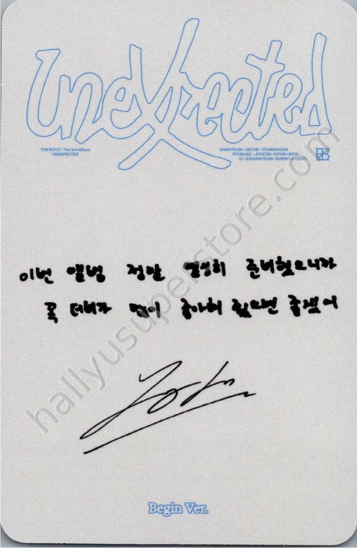 THE BOYZ - Younghoon - Unexpected
