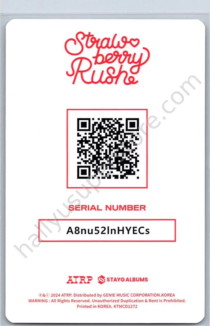 Chuu - Chuu - Strawberry Rush qr card stayg