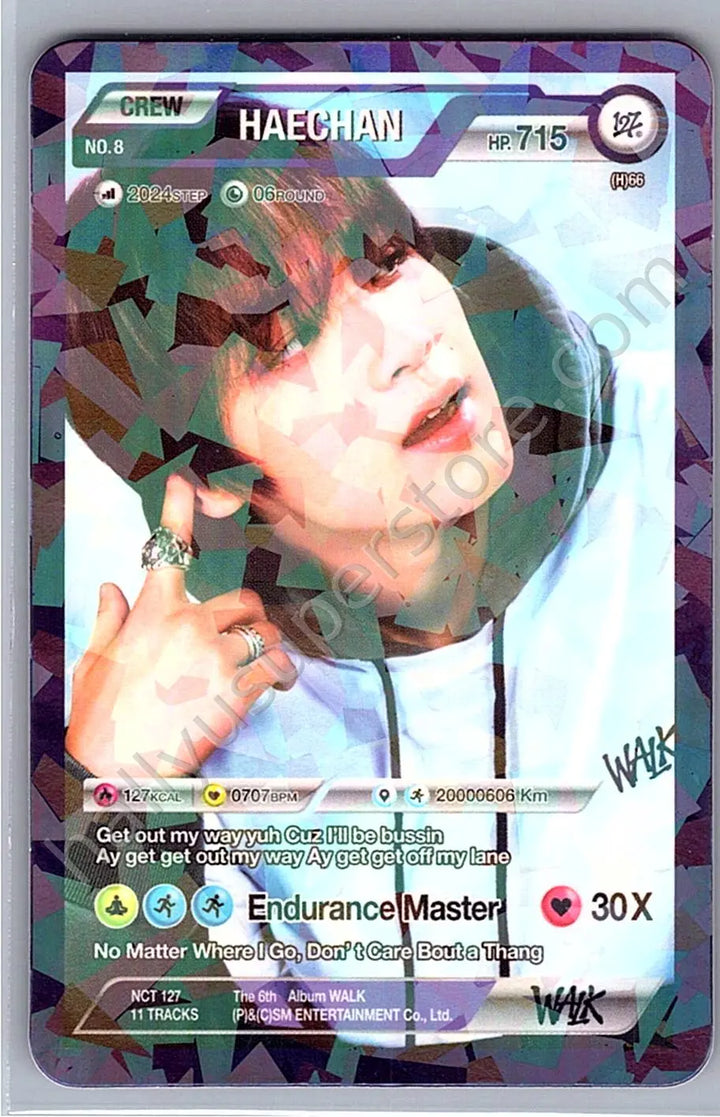 NCT 127 - Haechan - Walk album photocard character card version