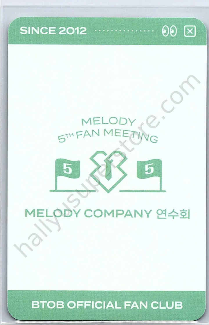 BTOB - Minhyuk - MELODY 5th FANMEETING  - TRADING CARD