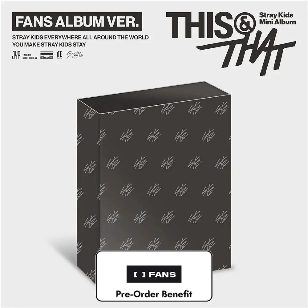 [Pre-Order] Stray Kids - THIS & THAT (FANS ALBUM VER.) + Pre-Order benefit (Choose Version)