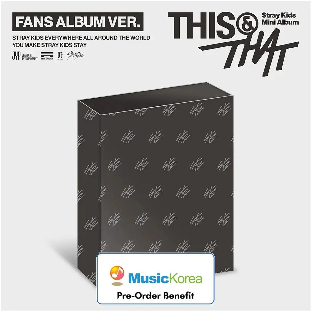 [Pre-Order] Stray Kids - THIS &amp; THAT (FANS ALBUM VER.) + Pre-Order benefit (Choose Version)