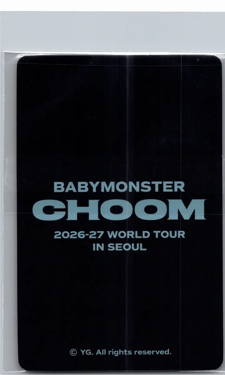 BABYMONSTER -"2026-27 BABYMONSTER WORLD TOUR" [CHOOM] Pop-Up Store MD Event Photocard [26.06.22]