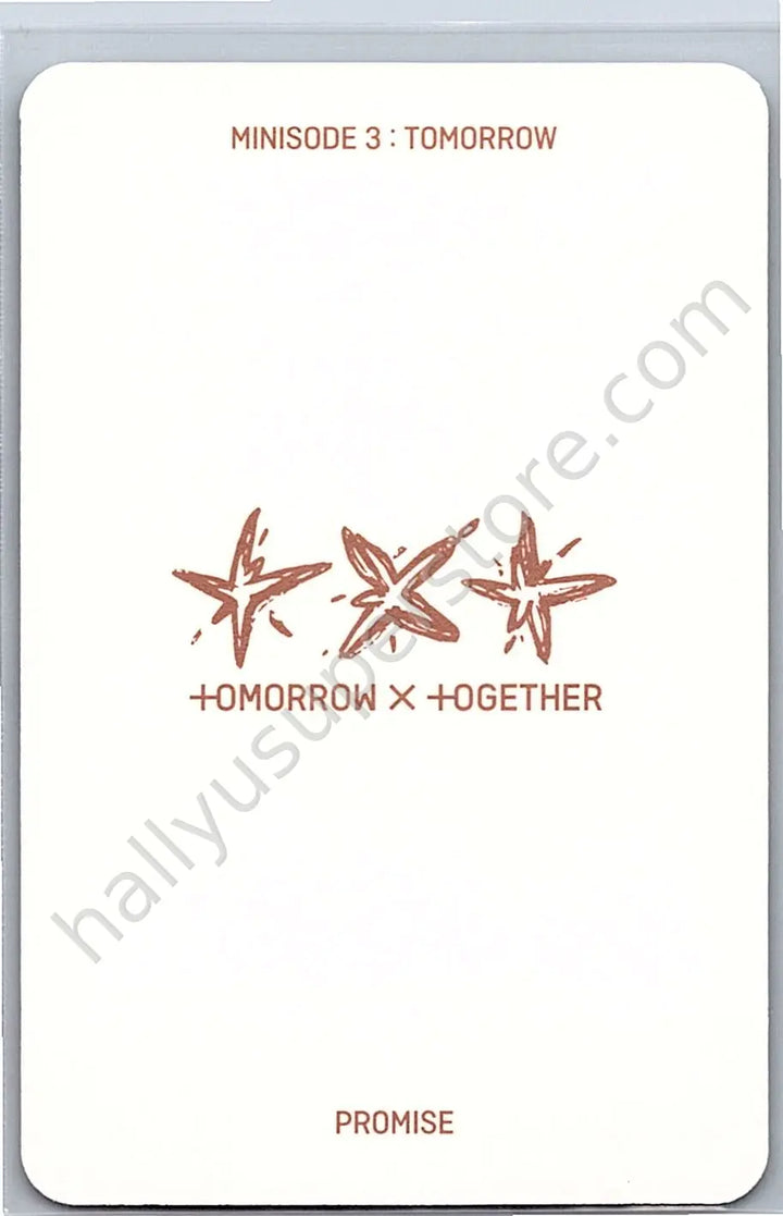 TOMORROW X TOGETHER - Soobin - Minisode 3: Tomorrow album photocard promise version