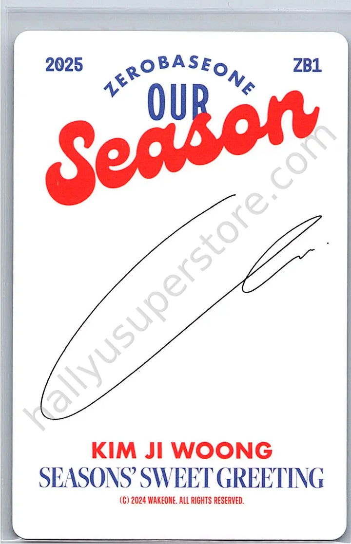 ZEROBASEONE - Jiwoong - 2025 Seasons Greetings &