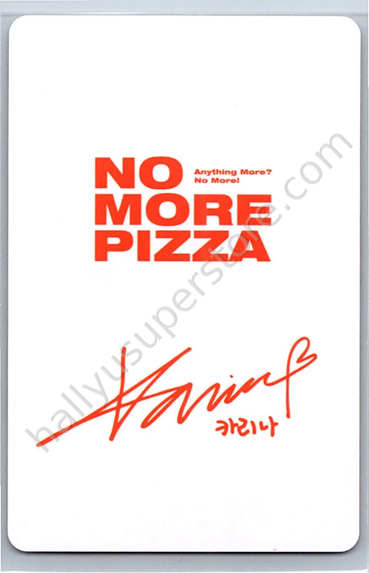 aespa - Karina - aespa - Karina - aespa x no more pizza Other brand collaboration photocard set