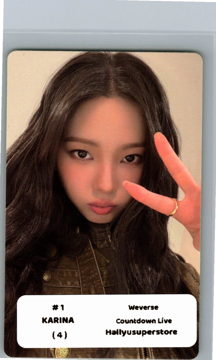 Aespa "LEMONADE" - Weverse Shop COUNTDOWNLIVE Event Photocard (ACID Ver.) [26.06.04]
