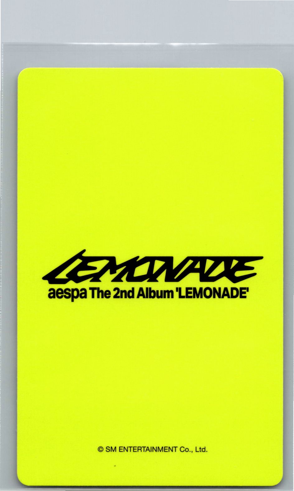 Aespa "LEMONADE" - Weverse Shop COUNTDOWNLIVE Event Photocard (ACID Ver.) [26.06.04]
