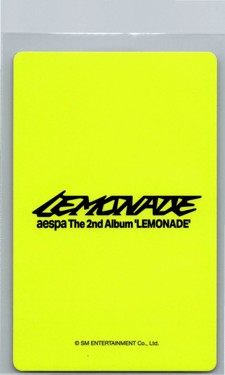 Aespa "LEMONADE" - Weverse Shop COUNTDOWNLIVE Event Photocard (ACID Ver.) [26.06.04]