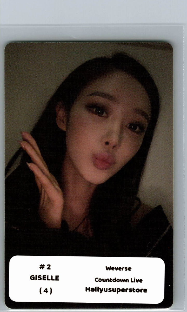 Aespa "LEMONADE" - Weverse Shop COUNTDOWNLIVE Event Photocard (ACID Ver.) [26.06.04]
