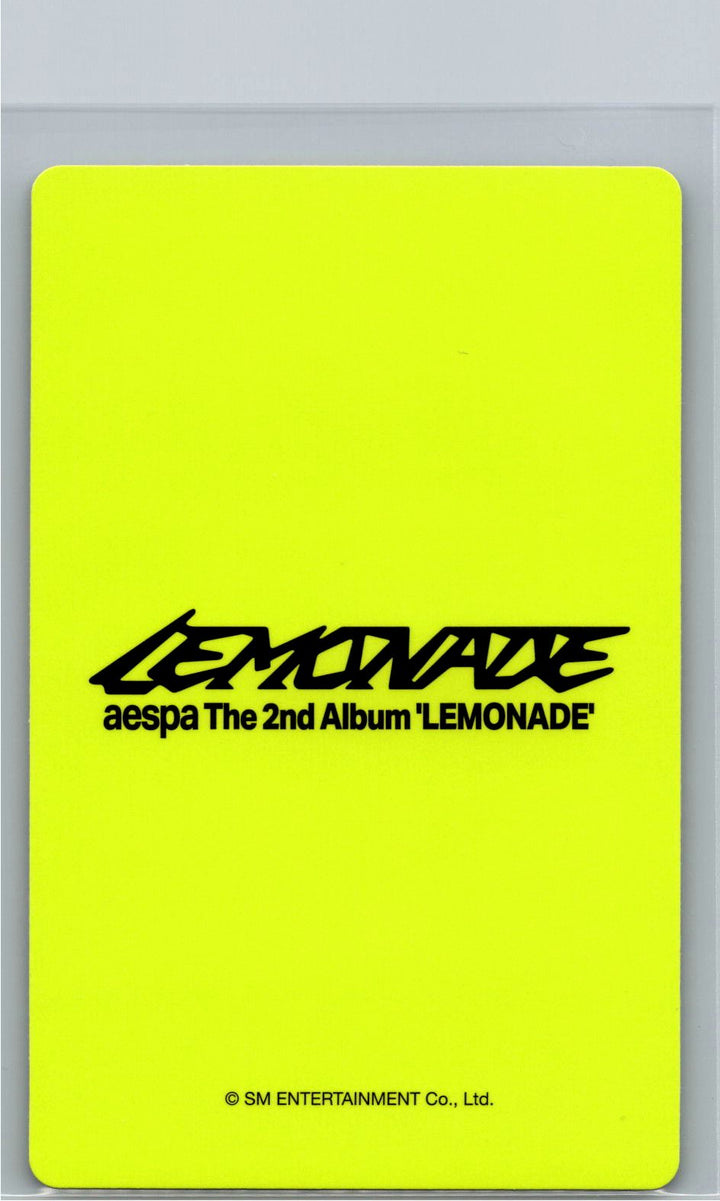 Aespa "LEMONADE" - Weverse Shop COUNTDOWNLIVE Event Photocard (ACID Ver.) [26.06.04]