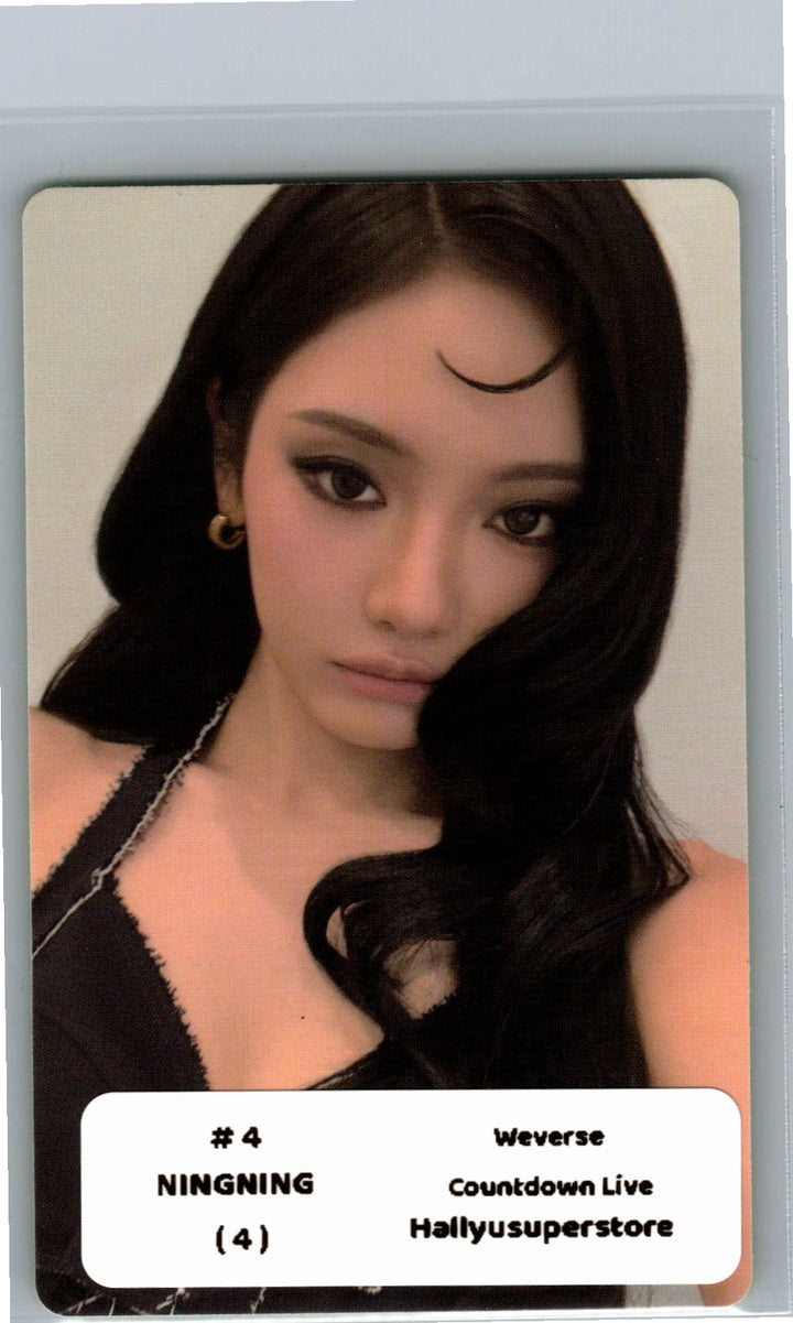 Aespa "LEMONADE" - Weverse Shop COUNTDOWNLIVE Event Photocard (ACID Ver.) [26.06.04]
