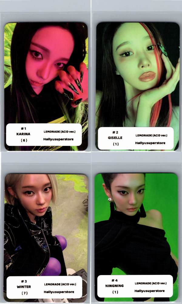 Aespa "LEMONADE" - Official Photocard (ACID Ver.) [26.06.04]
