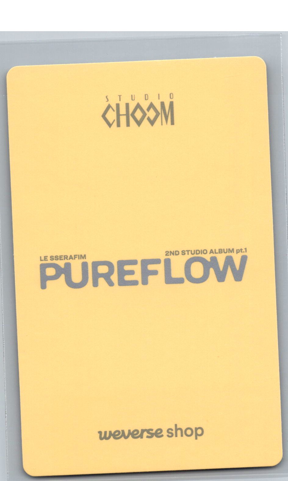 LE SSERAFIM "PUREFLOW" - Weverse Shop (Studio Choom) Event Photocard [26.06.08]