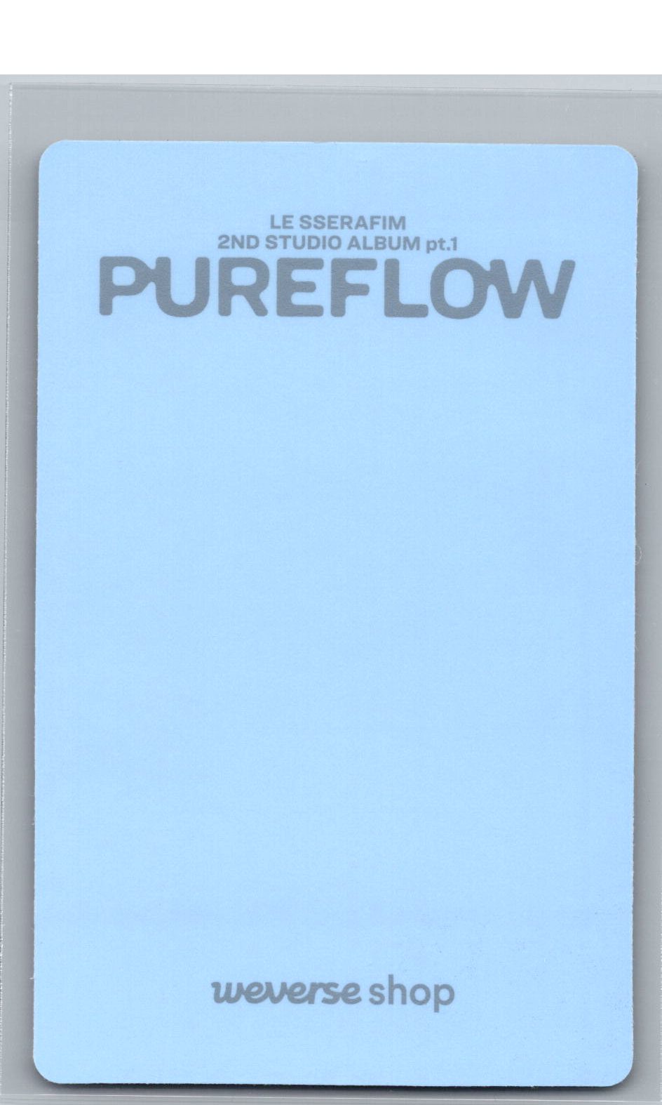LE SSERAFIM "PUREFLOW" - Weverse Shop YouTube Event Photocard (COMPACT Ver.) [26.06.08]