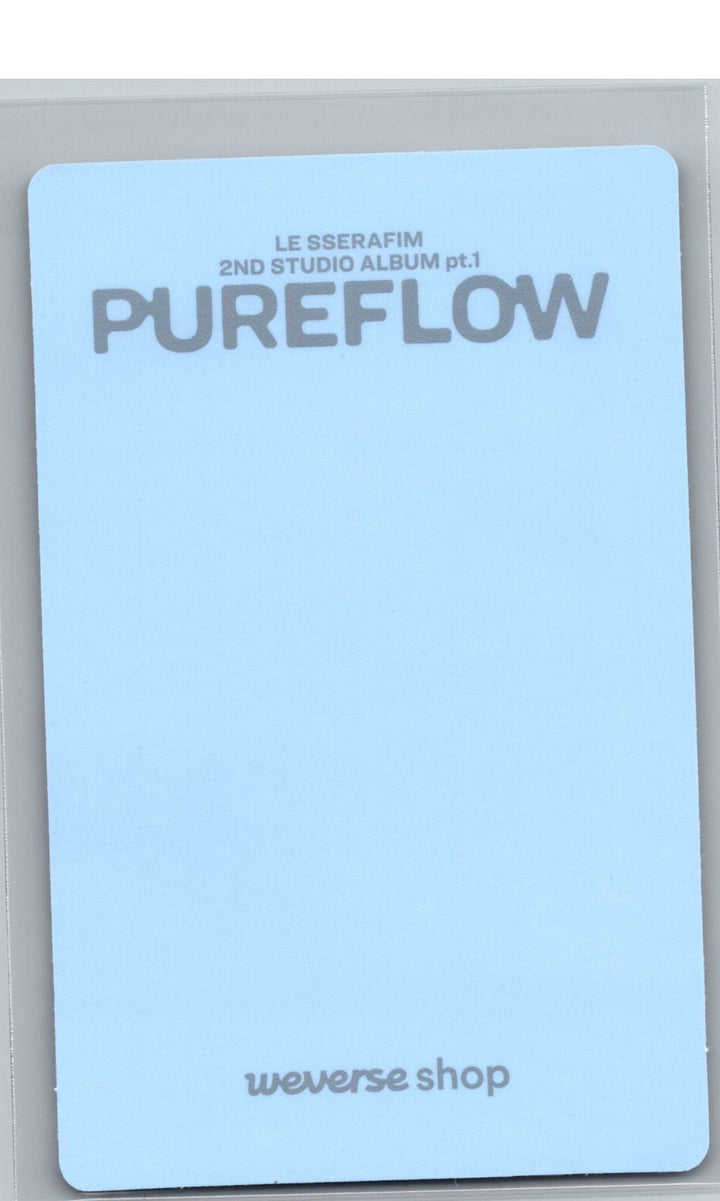 LE SSERAFIM "PUREFLOW" - Weverse Shop YouTube Event Photocard (COMPACT Ver.) [26.06.08]