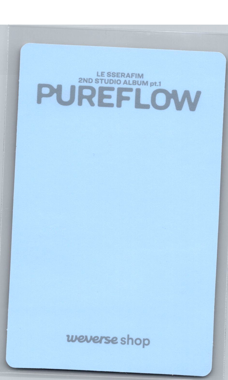 LE SSERAFIM "PUREFLOW" - Weverse Shop YouTube Event Photocard (COMPACT Ver.) [26.06.08]