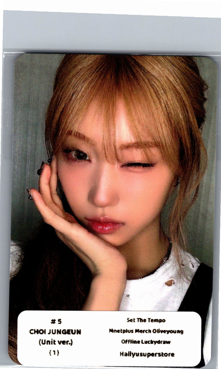 IZNA "SET THE TEMPO" - Olive Young Lucky Draw Event Photocard (UNIT Ver.) [26.06.09]