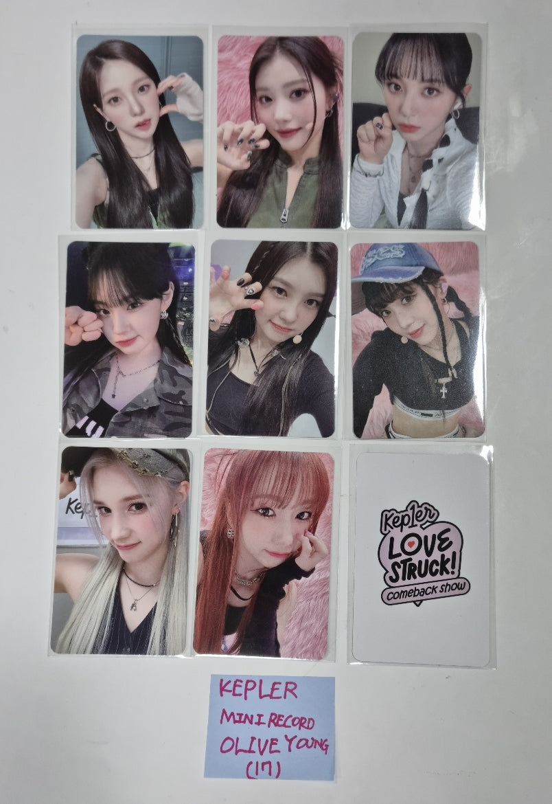 Kep1er "LOVESTRUCK! " - Olive Young (Mini Record) Come Back Show Special Photocards Set (9EA) [Restocked 4/25] - HALLYUSUPERSTORE