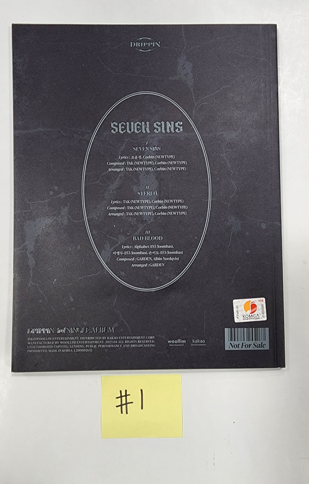 DRIPPIN "Seven Sins" - Hand Autographed(Signed) Promo Album - HALLYUSUPERSTORE