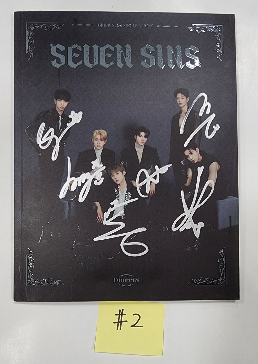 DRIPPIN "Seven Sins" - Hand Autographed(Signed) Promo Album - HALLYUSUPERSTORE