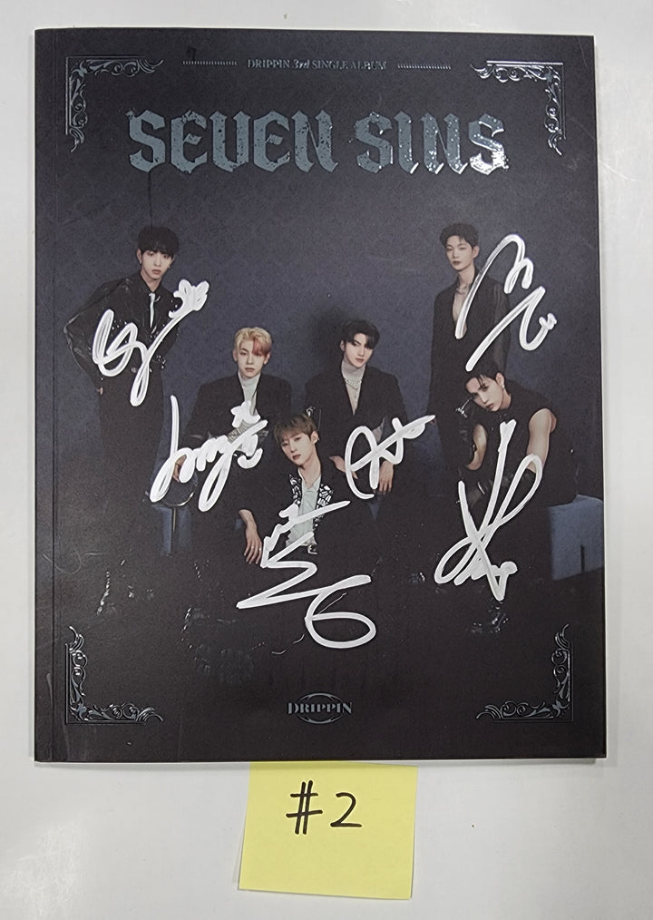 DRIPPIN "Seven Sins" - Hand Autographed(Signed) Promo Album - HALLYUSUPERSTORE