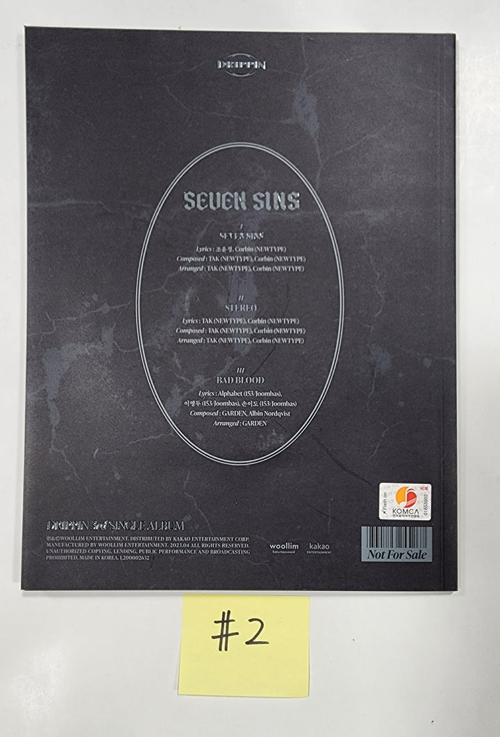 DRIPPIN "Seven Sins" - Hand Autographed(Signed) Promo Album - HALLYUSUPERSTORE