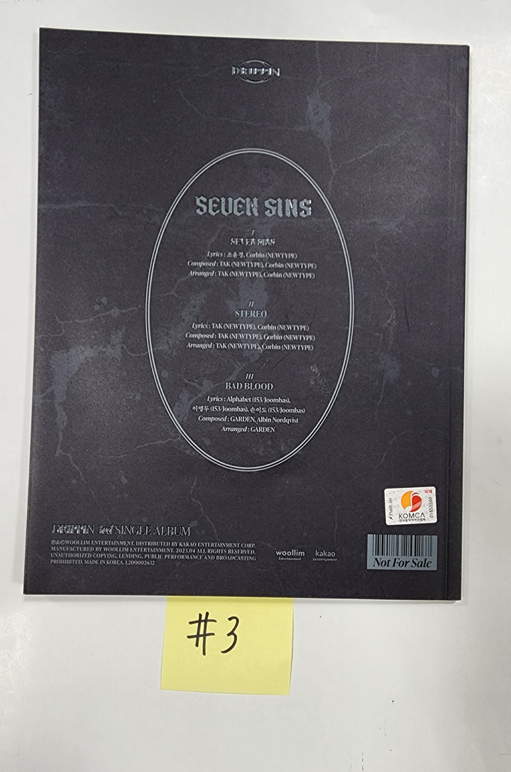 DRIPPIN "Seven Sins" - Hand Autographed(Signed) Promo Album - HALLYUSUPERSTORE