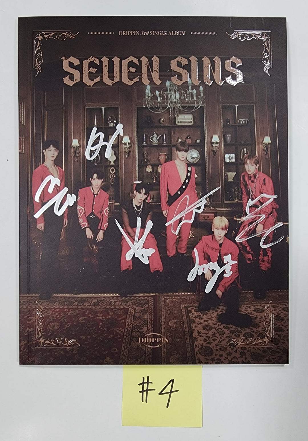 DRIPPIN "Seven Sins" - Hand Autographed(Signed) Promo Album - HALLYUSUPERSTORE