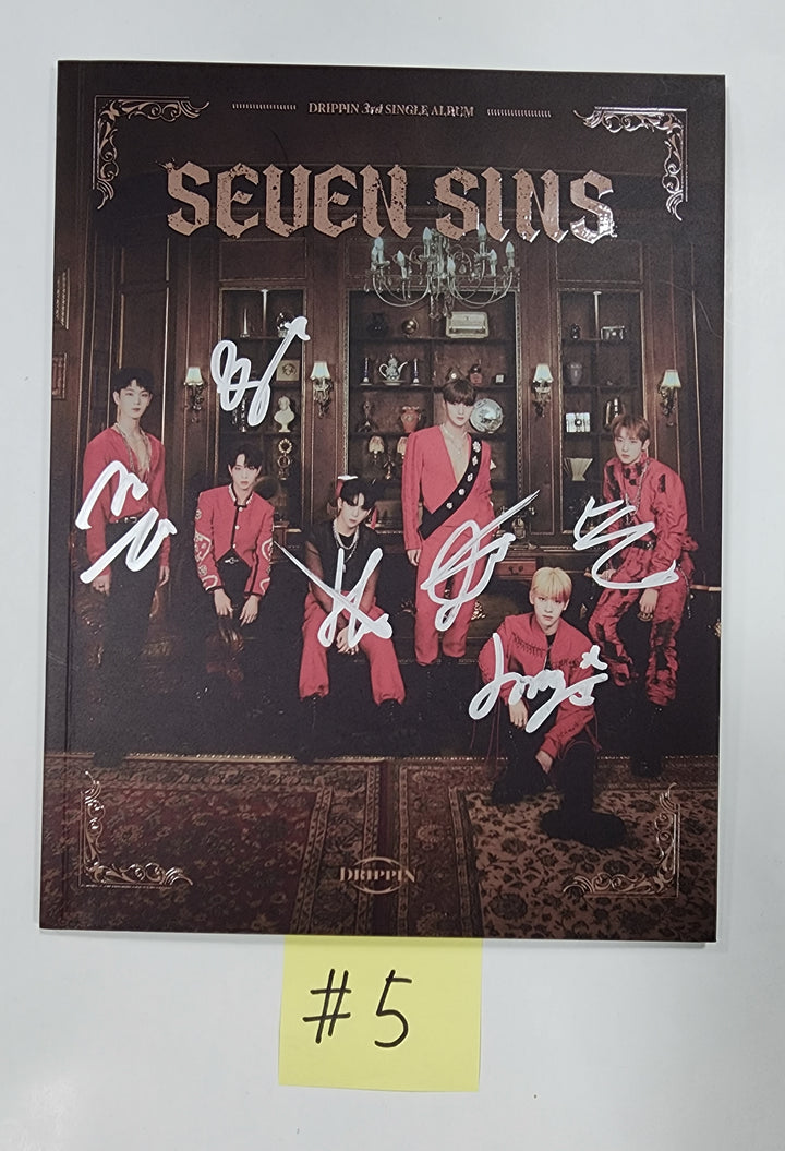 DRIPPIN "Seven Sins" - Hand Autographed(Signed) Promo Album - HALLYUSUPERSTORE