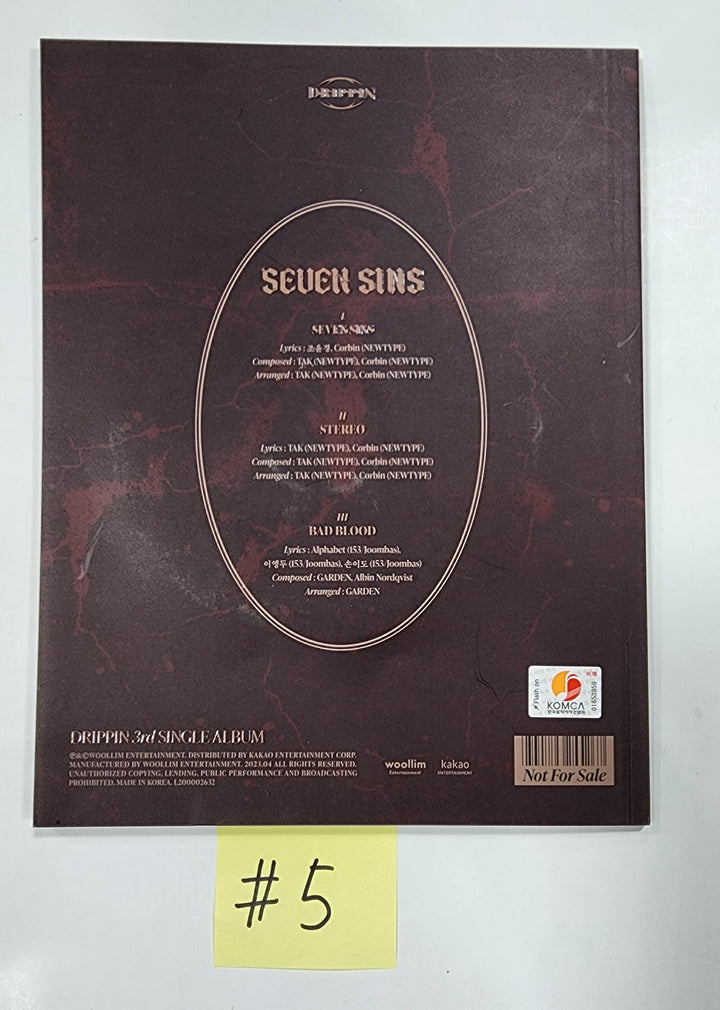 DRIPPIN "Seven Sins" - Hand Autographed(Signed) Promo Album - HALLYUSUPERSTORE