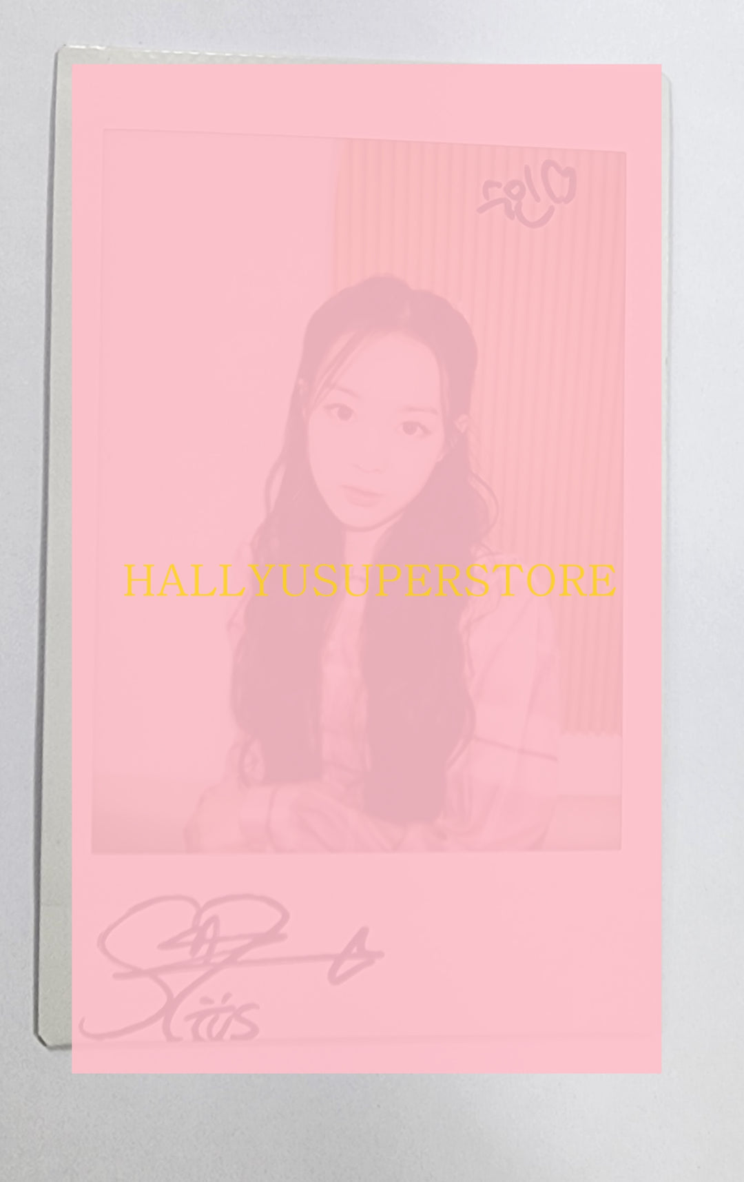Kim Soomin (Of TripleS) "ASSEMBLE" - Hand Autographed(Signed) Polaroid &amp; Message Photocard - HALLYUSUPERSTORE