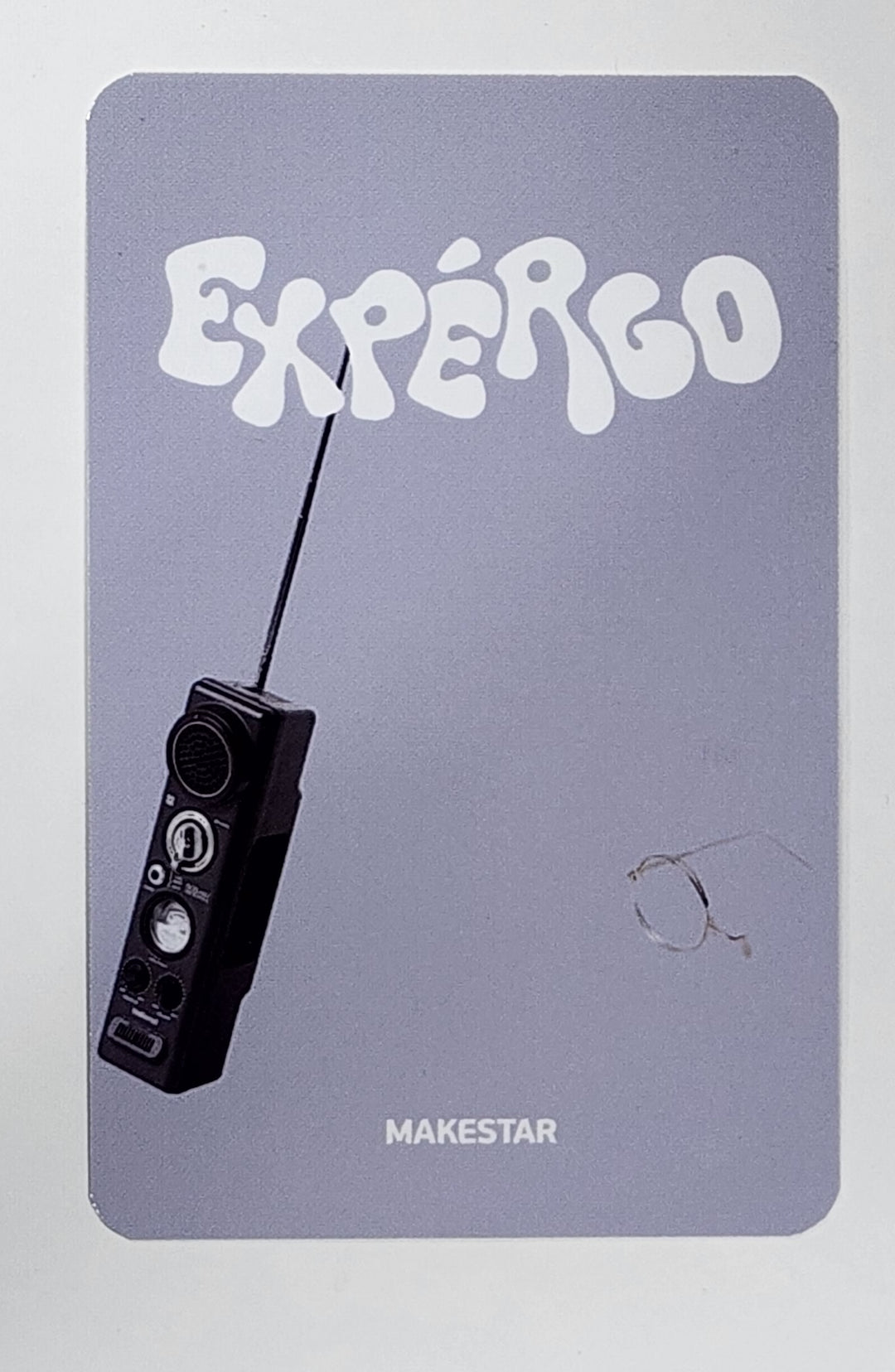 JIWOO (Of NMIXX) "expergo" - Hand Autographed(Signed) Polaroid &amp; Photocard - HALLYUSUPERSTORE