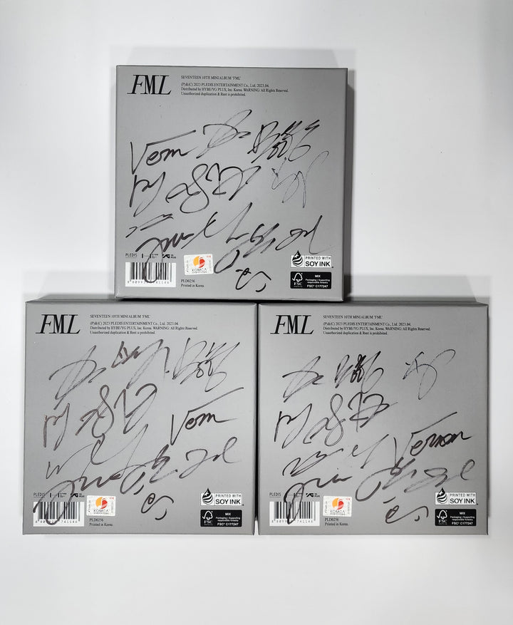 SEVENTEEN "FML" - Hand Autographed(Signed) Promo Album - HALLYUSUPERSTORE