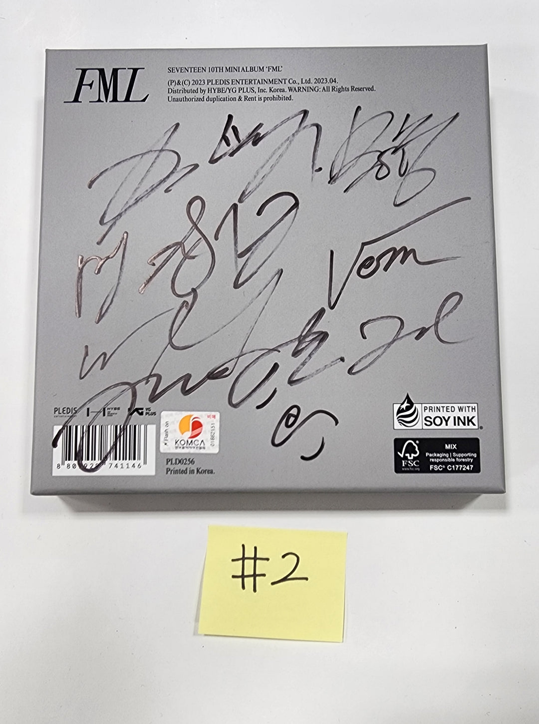 SEVENTEEN "FML" - Hand Autographed(Signed) Promo Album - HALLYUSUPERSTORE