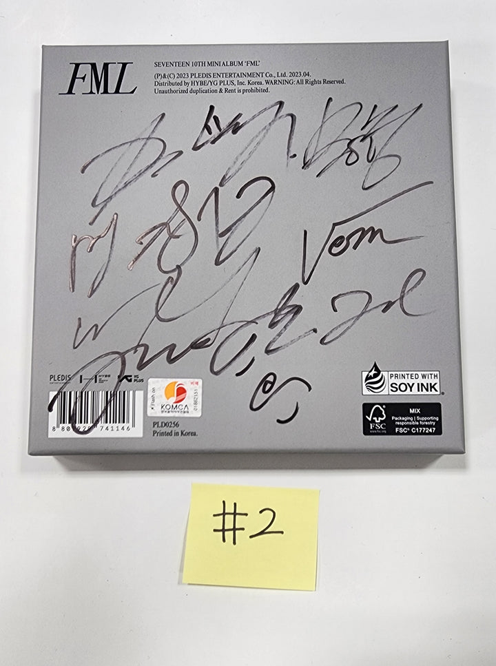 SEVENTEEN "FML" - Hand Autographed(Signed) Promo Album - HALLYUSUPERSTORE