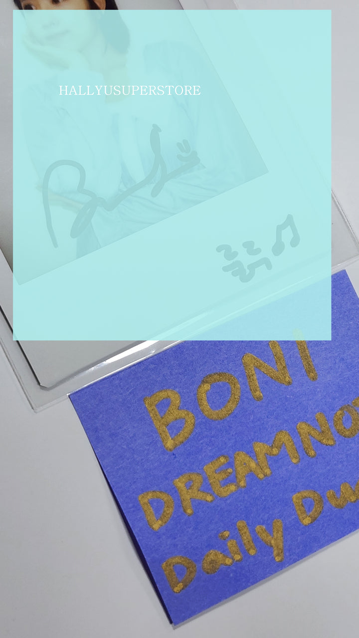 BONI (Of Dream Note) - Hand Autographed(Signed) Polaroid - HALLYUSUPERSTORE
