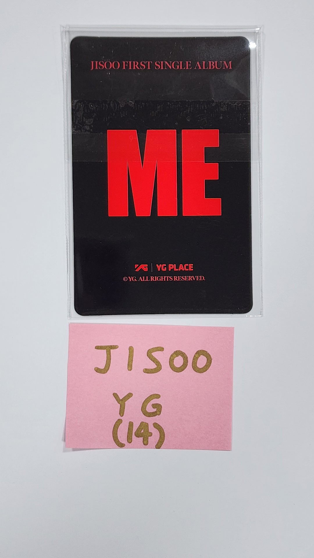JISOO (Of Black Pink) "ME" YG TAG ALBUM (LP Ver.) - YG Select Fansign Event Photocard - HALLYUSUPERSTORE