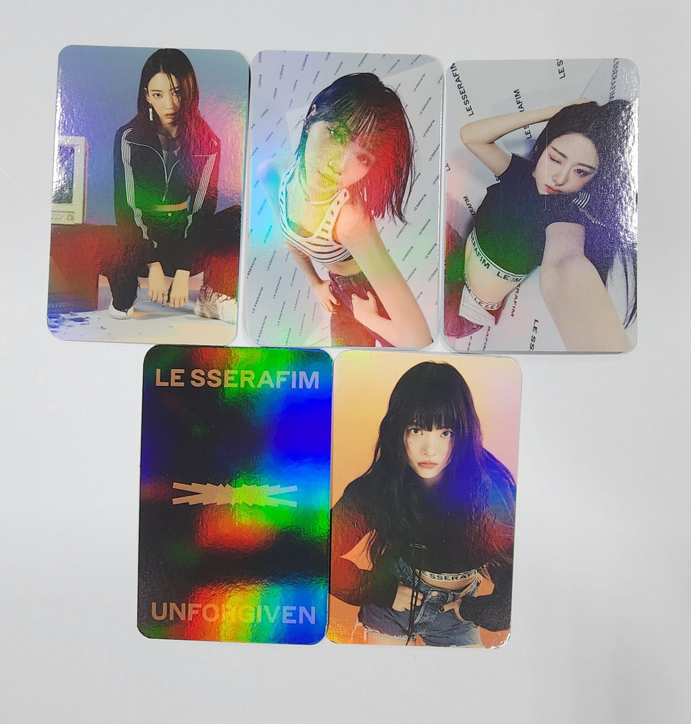 LE SSERAFIM "UNFORGIVEN" - Aladin Pre-Order Benefit Hologram Photocard [Compack Ver.] - HALLYUSUPERSTORE