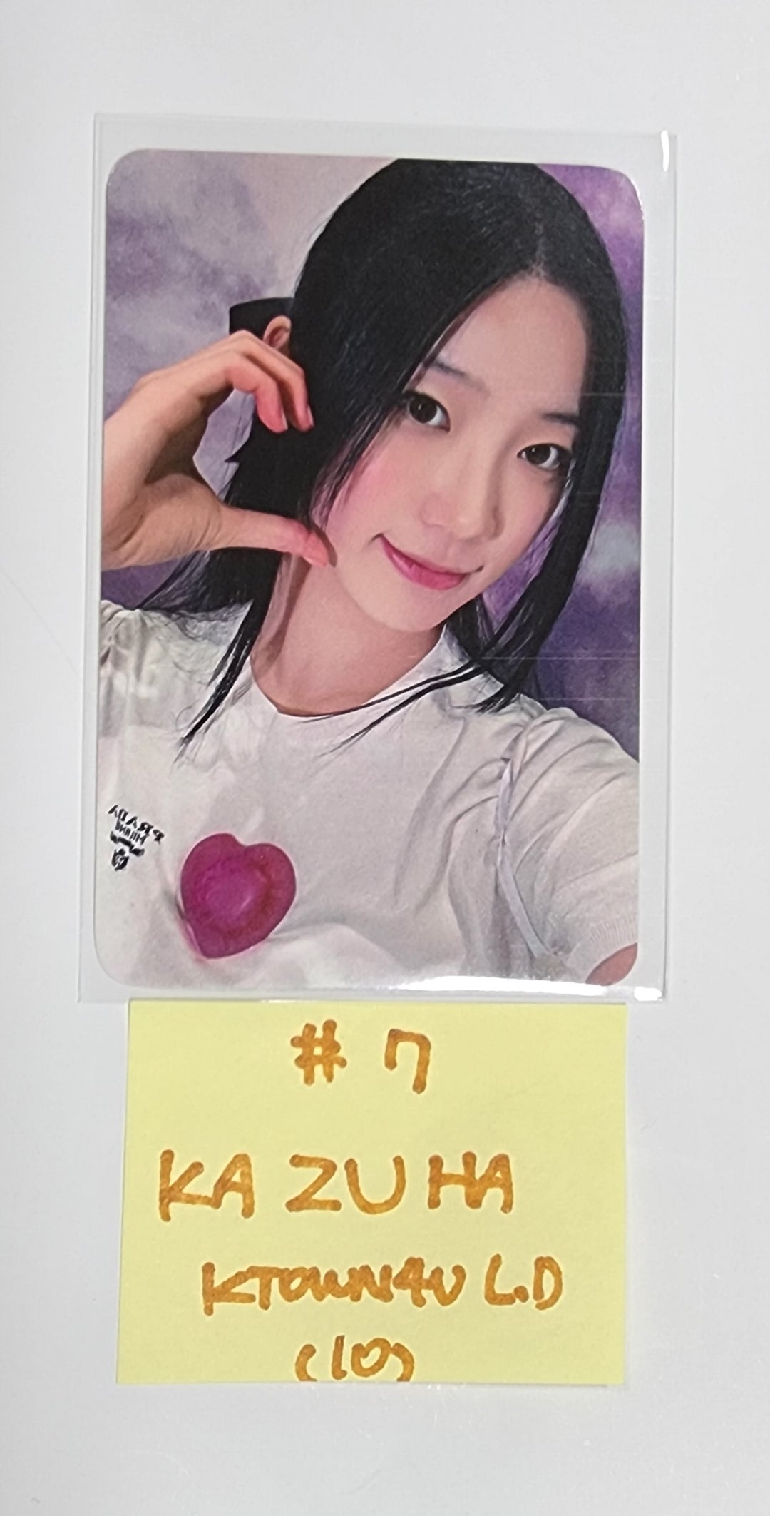 LE SSERAFIM "UNFORGIVEN" - Ktown4U Lucky Draw Photocards, Drink Event Printed Photo - HALLYUSUPERSTORE