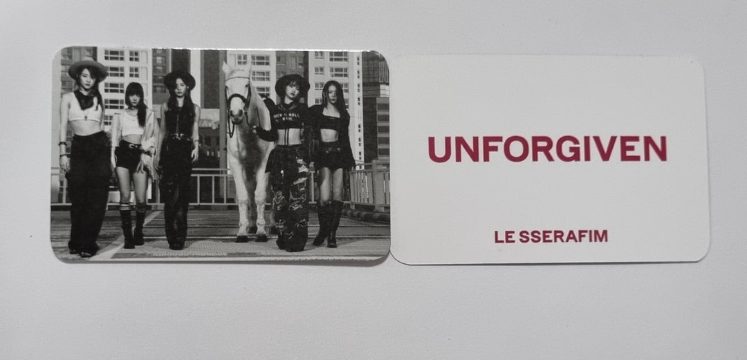 LE SSERAFIM "UNFORGIVEN" - Music Korea Pre-Order Benefit Photocard [Weverse Album Ver.] - HALLYUSUPERSTORE