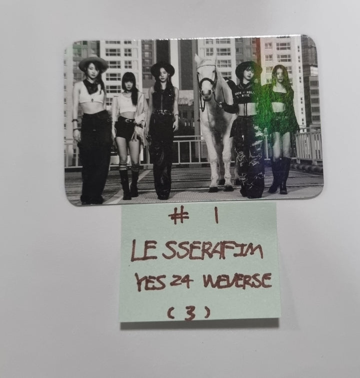 LE SSERAFIM "UNFORGIVEN" - Yes24 Pre-Order Benefit Hologram Photocard [Weverse Album Ver.] - HALLYUSUPERSTORE