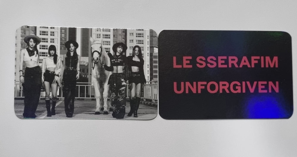 LE SSERAFIM "UNFORGIVEN" - Yes24 Pre-Order Benefit Hologram Photocard [Weverse Album Ver.] - HALLYUSUPERSTORE