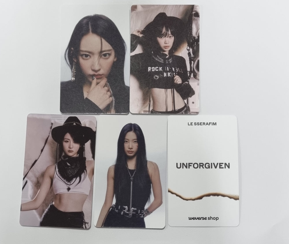 LE SSERAFIM "UNFORGIVEN" - Weverse Shop Pre-Order Benefit Photocard [Compact Ver.] - HALLYUSUPERSTORE