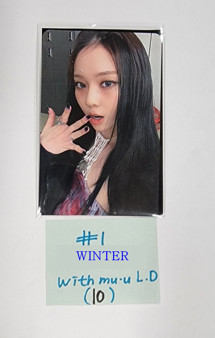 Aespa "MY WORLD" - Withmuu Lucky Draw Event Photocard - HALLYUSUPERSTORE