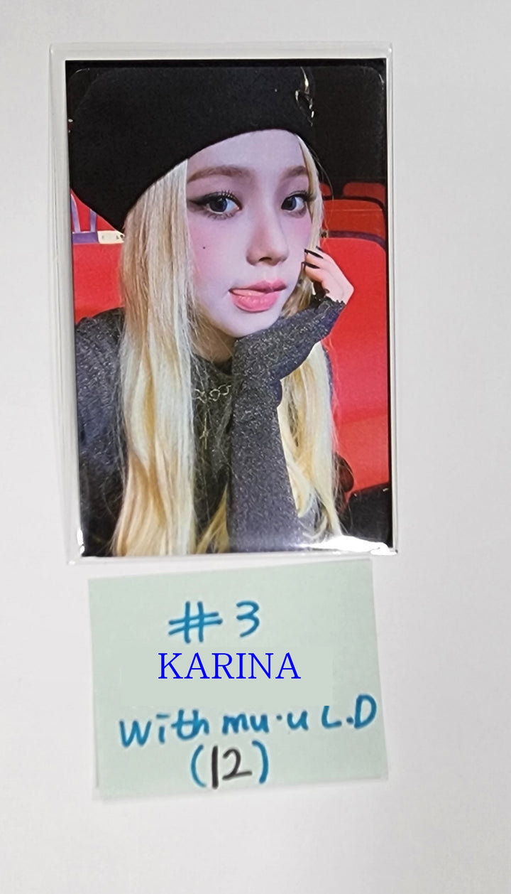 Aespa "MY WORLD" - Withmuu Lucky Draw Event Photocard - HALLYUSUPERSTORE